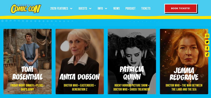 Comic Con Portsmouth 2026 Guests